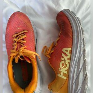 Hoka sneakers great light weight in beautiful orange crush